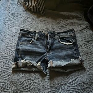 American Eagle Dark Blue Jean Shorts